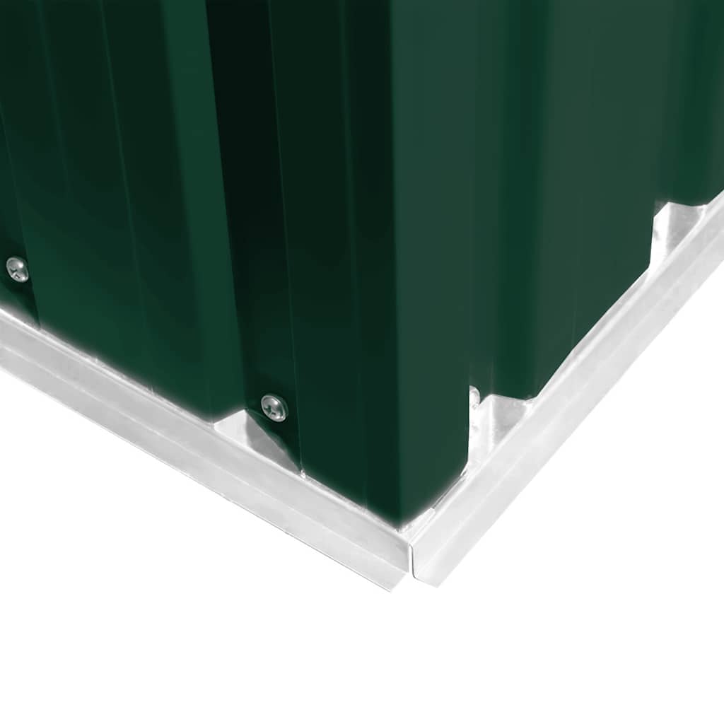 vidaXL Garden Shed 257x298x178 cm Metal Green