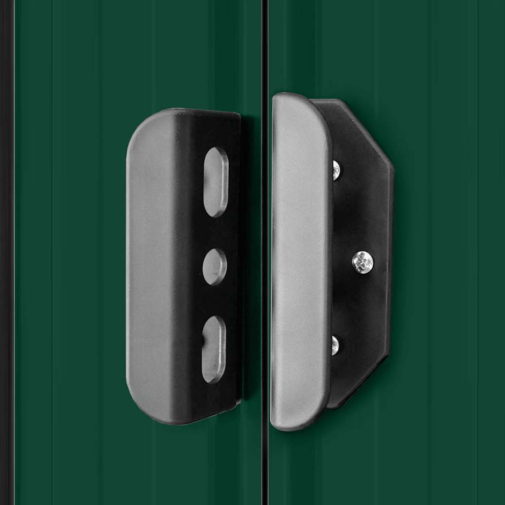 vidaXL Garden Shed 257x298x178 cm Metal Green