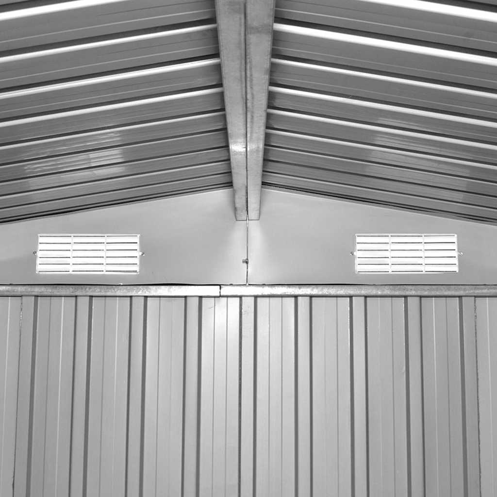 vidaXL Garden Shed 257x298x178 cm Metal Green