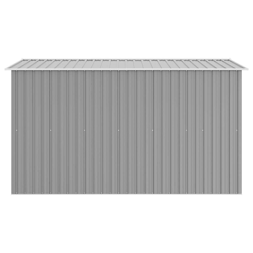 vidaXL Garden Shed | Grey | Galvanised Steel | Large | Sliding Components