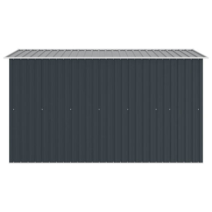 vidaXL Garden Shed 257x298x178 cm Metal Anthracite
