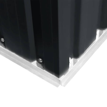 vidaXL Garden Shed 257x298x178 cm Metal Anthracite