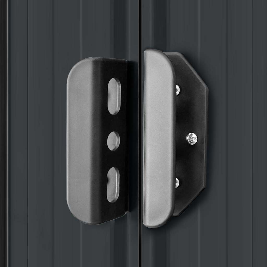 vidaXL Garden Shed 257x298x178 cm Metal Anthracite