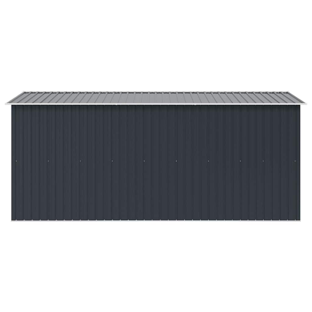 vidaXL Garden Shed | Anthracite | Galvanised Steel | Large | Garden Shed
