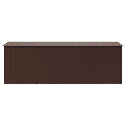 vidaXL Garden Shed 257x489x181 cm Metal Brown