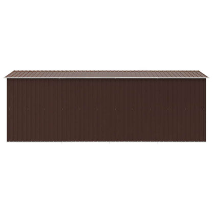vidaXL Garden Shed | Brown | Galvanised steel | Large | Durable | Garden Shed