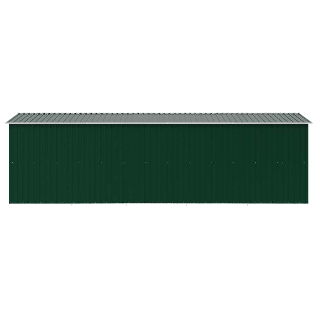 vidaXL Garden Shed 257x580x181 cm Metal Green