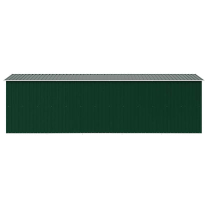 vidaXL Garden Shed 257x580x181 cm Metal Green