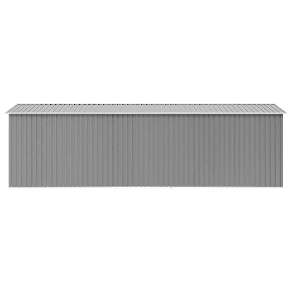 vidaXL Garden Shed 257x580x181 cm Metal Grey
