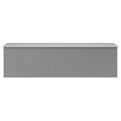 vidaXL Garden Shed 257x580x181 cm Metal Grey