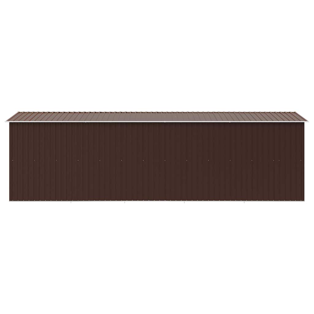vidaXL Garden Shed 257x580x181 cm Metal Brown