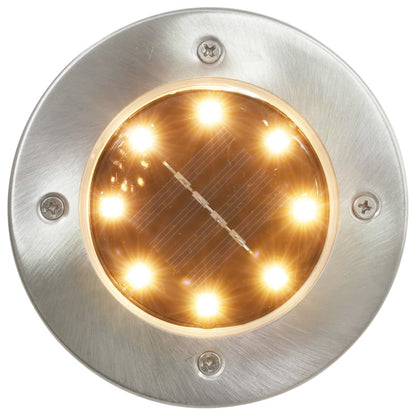 vidaXL Solar Ground Lights 8 pcs LED Lights Warm White