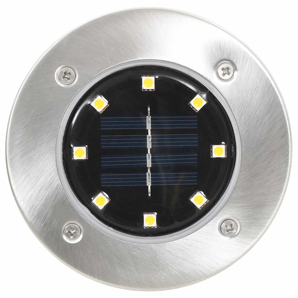 vidaXL Solar Ground Lights 8 pcs LED Lights Warm White