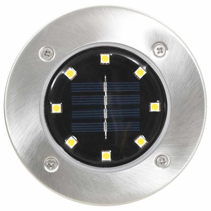 vidaXL Solar Ground Lights 8 pcs LED Lights Warm White