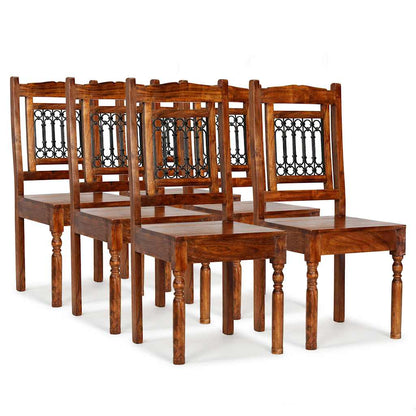 vidaXL Dining Chairs 6 pcs Solid Wood Classic