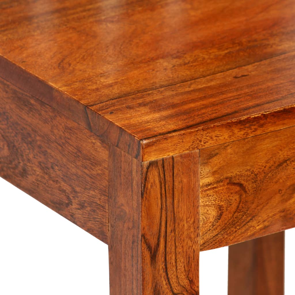 vidaXL Dining Chair | Set of 4 | Brown | Solid acacia wood | Standard | Durable
