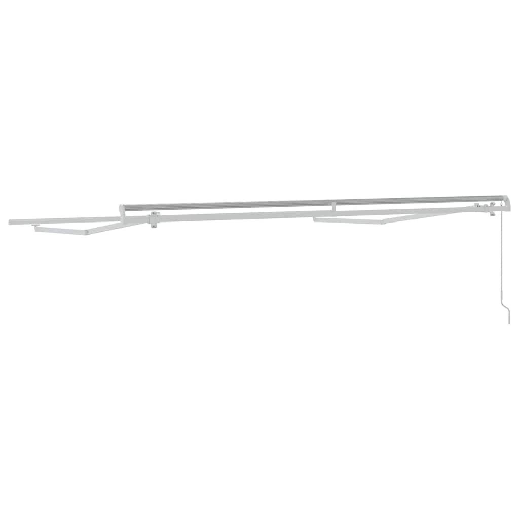 vidaXL Awning Frame Manual White 300 x 250 cm Aluminium