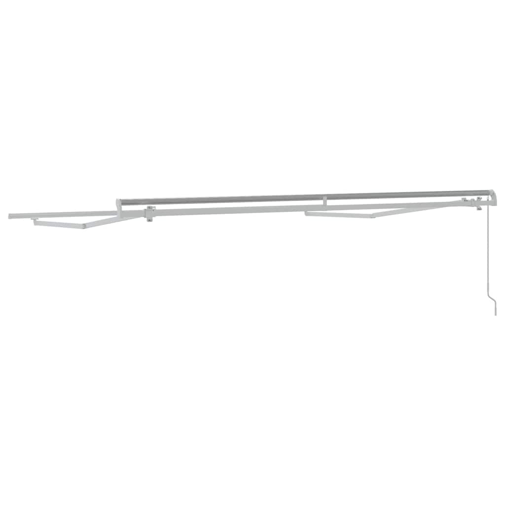 vidaXL Awning Frame Manual White 350 x 250 cm Aluminium