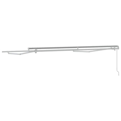 vidaXL Awning Frame Manual White 350 x 250 cm Aluminium