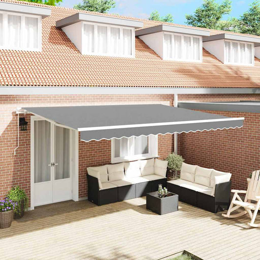 vidaXL Awning Frame White 400 x 300 cm Aluminium