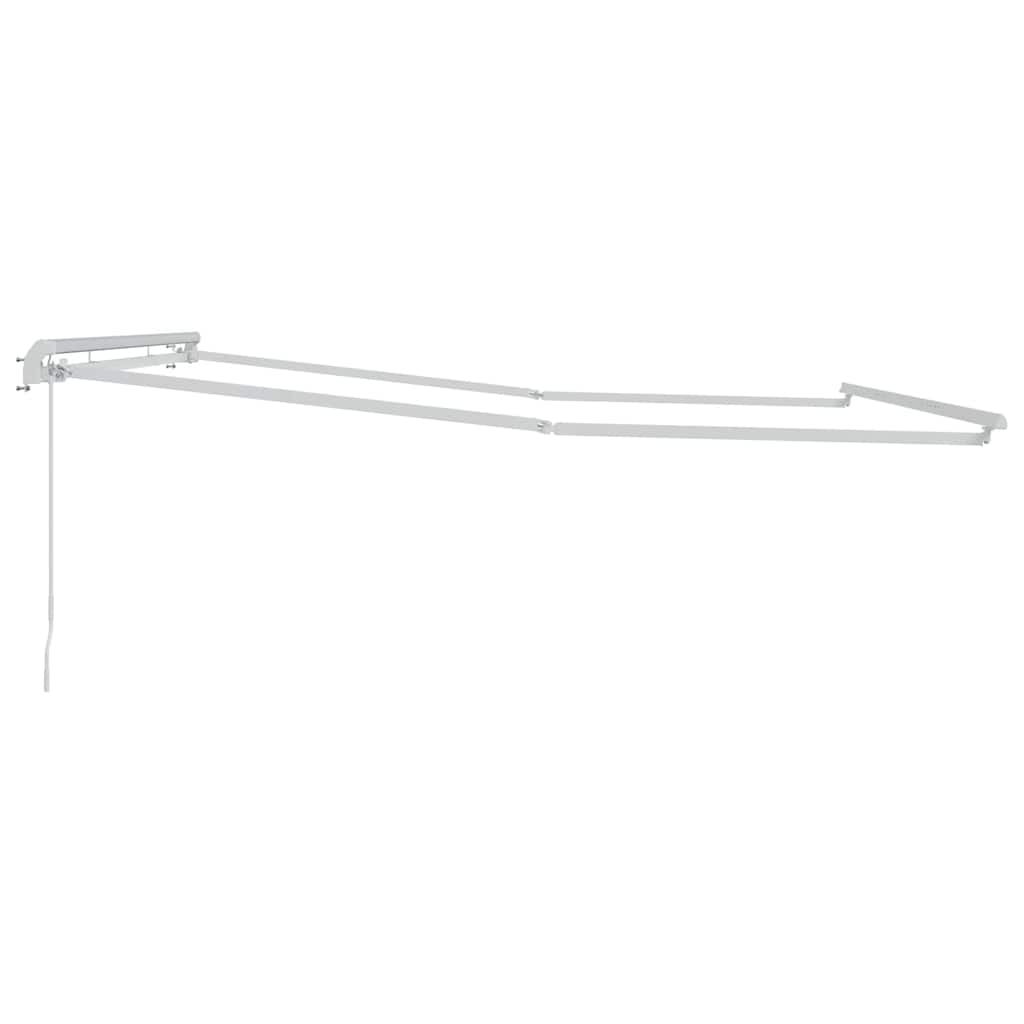 vidaXL Awning Frame White 500 x 300 cm Aluminium