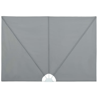 vidaXL Collapsible Terrace Side Awning Grey 240x160 cm