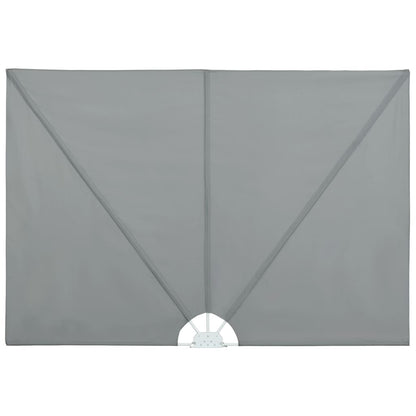 44564 vidaXL Collapsible Terrace Side Awning Grey 300x150 cm