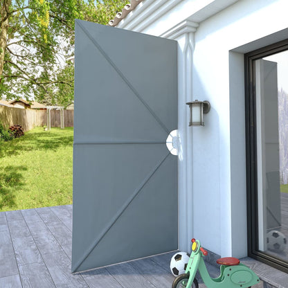 44564 vidaXL Collapsible Terrace Side Awning Grey 300x150 cm