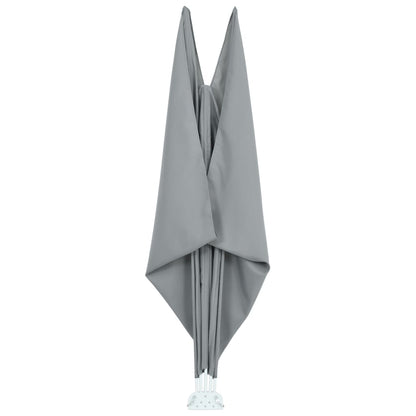 44564 vidaXL Collapsible Terrace Side Awning Grey 300x150 cm