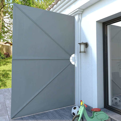 44565 vidaXL Collapsible Terrace Side Awning Grey 300x200 cm
