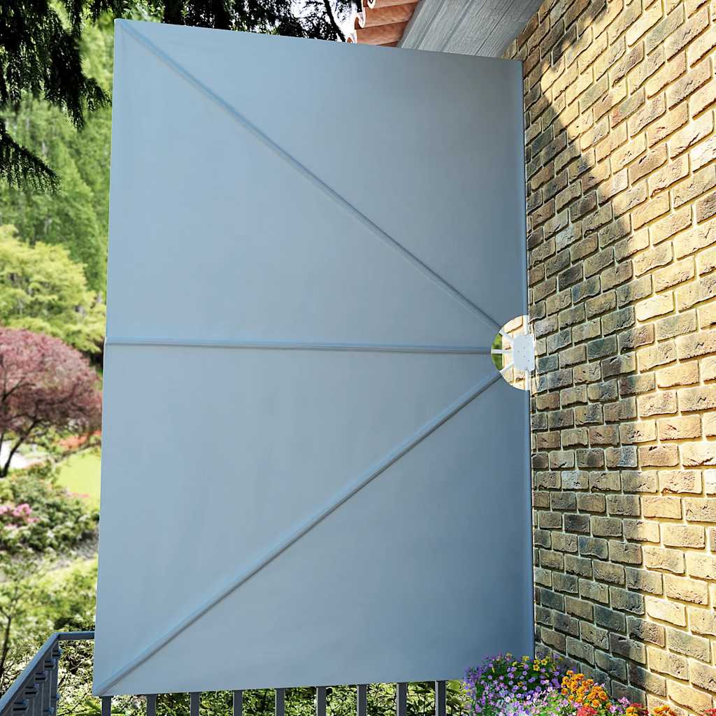 44565 vidaXL Collapsible Terrace Side Awning Grey 300x200 cm