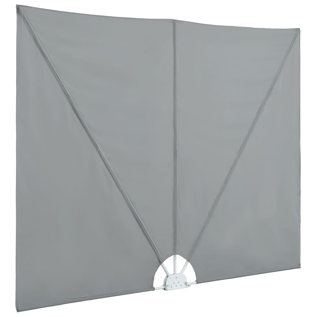 44565 vidaXL Collapsible Terrace Side Awning Grey 300x200 cm