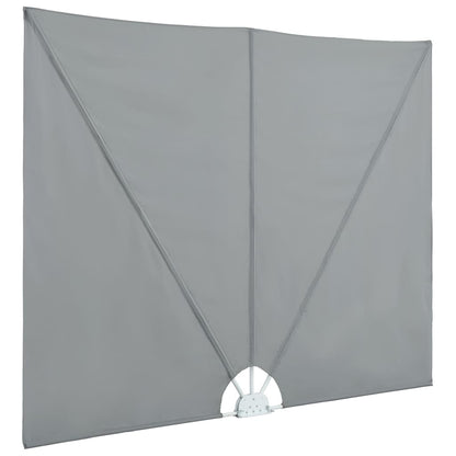 44565 vidaXL Collapsible Terrace Side Awning Grey 300x200 cm