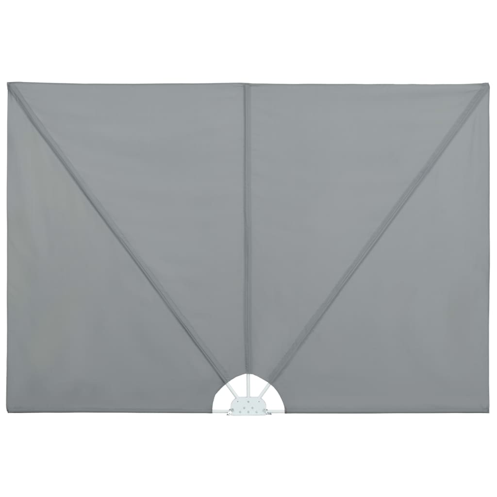 vidaXL Collapsible Terrace Side Awning Grey 400x200 cm