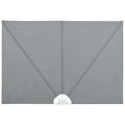 44566 vidaXL Collapsible Terrace Side Awning Grey 400x200 cm
