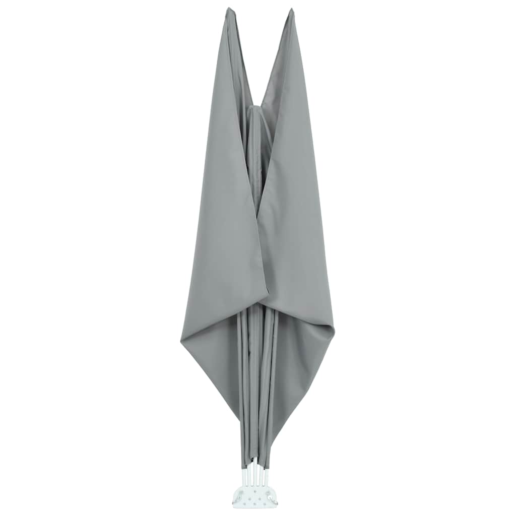 44566 vidaXL Collapsible Terrace Side Awning Grey 400x200 cm