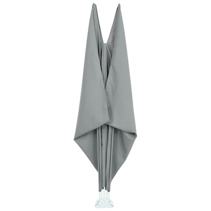 44566 vidaXL Collapsible Terrace Side Awning Grey 400x200 cm