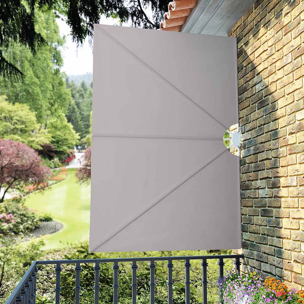 44567 vidaXL Collapsible Terrace Side Awning Cream 240x160 cm
