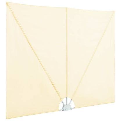 vidaXL Collapsible Terrace Side Awning Cream 240x160 cm