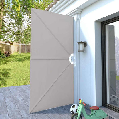 44568 vidaXL Collapsible Terrace Side Awning Cream 300x150 cm