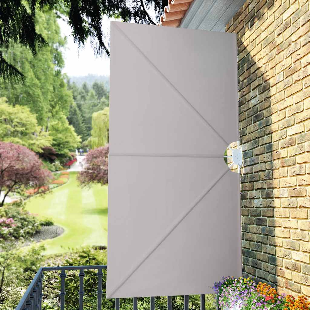 44568 vidaXL Collapsible Terrace Side Awning Cream 300x150 cm