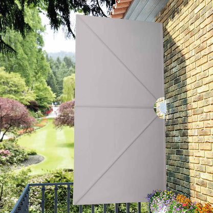 44568 vidaXL Collapsible Terrace Side Awning Cream 300x150 cm