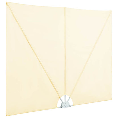 vidaXL Collapsible Terrace Side Awning Cream 300x150 cm