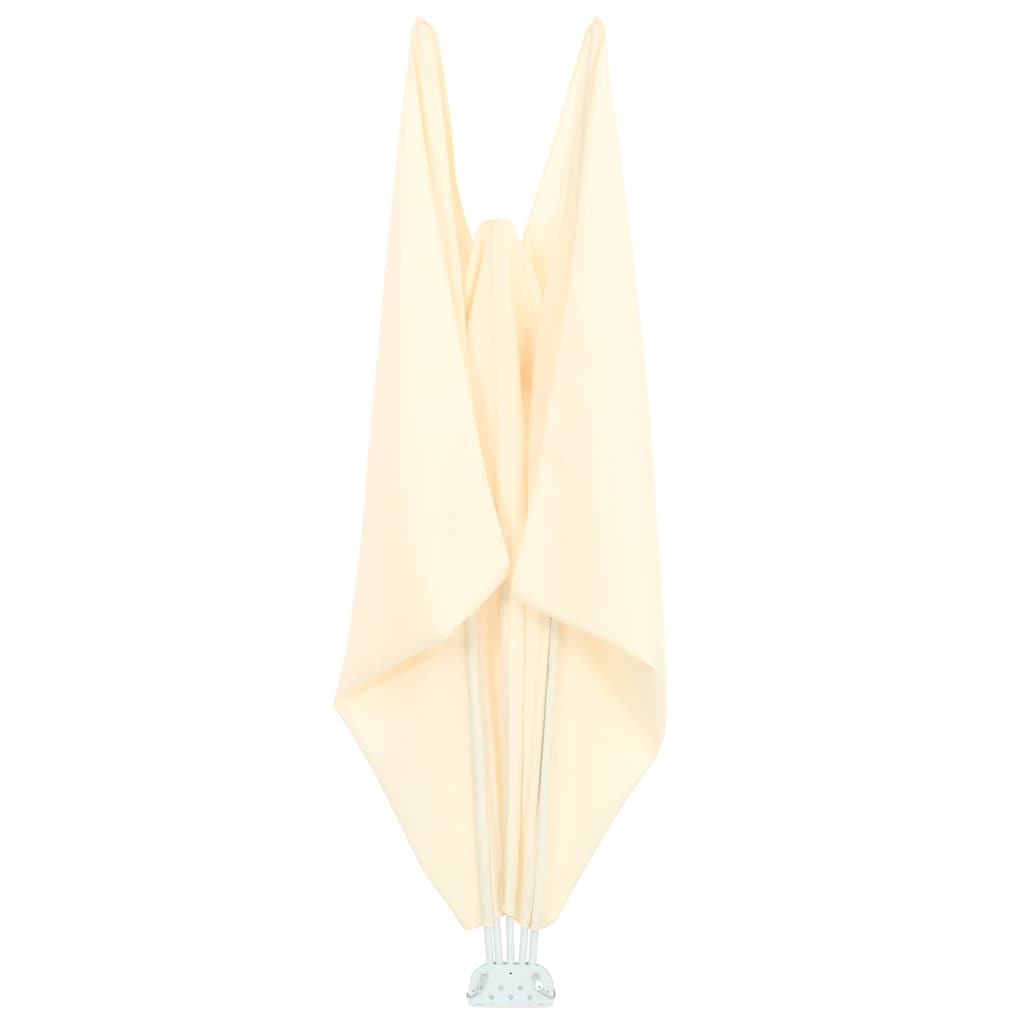 44568 vidaXL Collapsible Terrace Side Awning Cream 300x150 cm