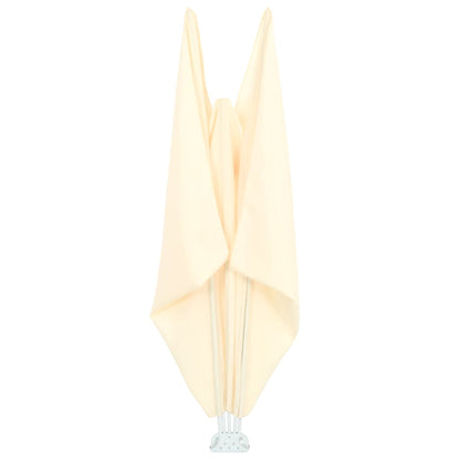 44568 vidaXL Collapsible Terrace Side Awning Cream 300x150 cm