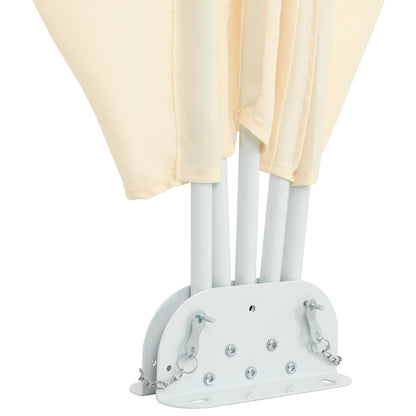 vidaXL Collapsible Terrace Side Awning Cream 300x150 cm