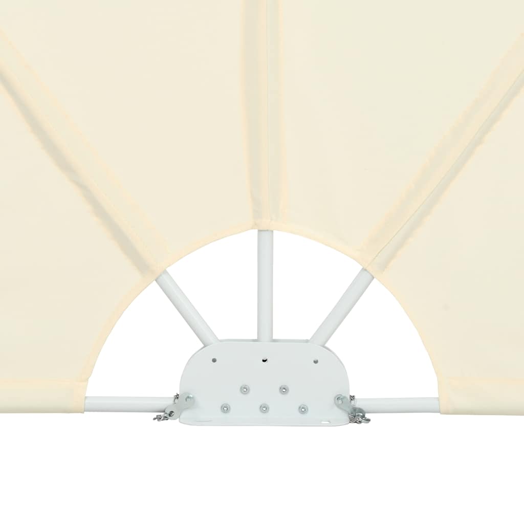 vidaXL Collapsible Terrace Side Awning Cream 300x150 cm