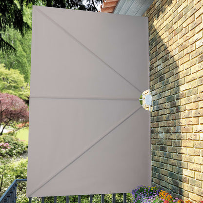 44569 vidaXL Collapsible Terrace Side Awning Cream 300x200 cm