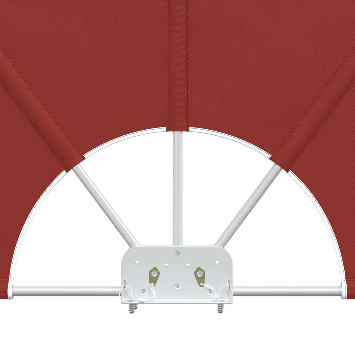 44572 vidaXL Collapsible Terrace Side Awning Terracotta 300x150 cm