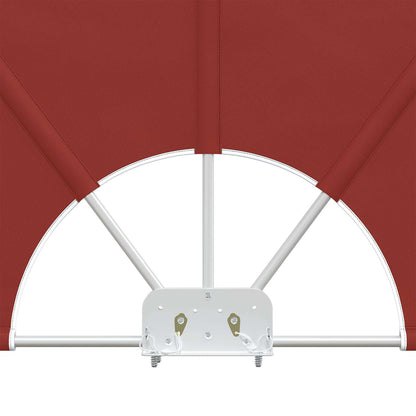 44572 vidaXL Collapsible Terrace Side Awning Terracotta 300x150 cm